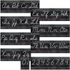 Teacher Created Resources Chalkboard Brights Cursive Writing Bulletin Board Set