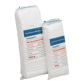 Holthaus Medical Absorbent Cotton Gauze Muslin Cotton Wool Roll – DIN 61640 YPSI Soft for Cotton, Available in Various Quantities 50 g