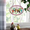 Huray Rayho Birds On A Branch Stained Glass Ornament, 9.5''x6.7''