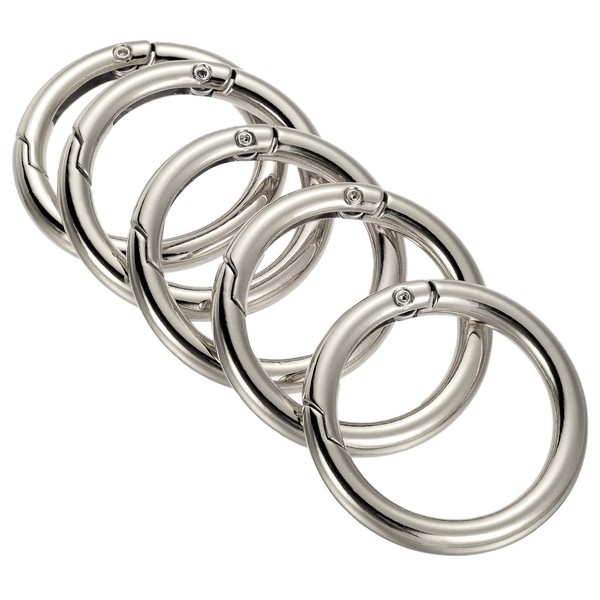PATIKIL 42x31x5.5mm Spring Gate O Rings, 5 Pack Round Snap