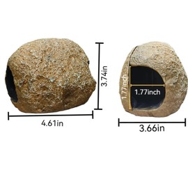 Aquarium Cave Decoration - Magnetic Design for Easy Viewing, Fish Tank Decoration for Parrot Fish, Cichlids, Small Fish Breeding, Shrimp Nest - Fish Tank Hideout Decoration.