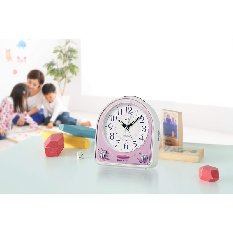 Seiko Clock Alarm Clock Analog 31-tune Melody Alarm Pyxis Pink