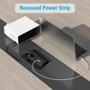 Table Power Outlet Hub PD20W USB-C Fast Charging Station, Recessed