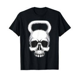 Kettlebell - Maglietta da allenamento vintage con teschio Maglietta