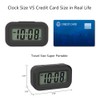 FAMICOZY Small Digital Travel Alarm Clock,Simple Operation,Easy to Read,Ascending Alarm,12/24Hr,Snooze