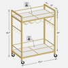TUTOTAK Bar Cart, Serving Cart for Home, Drink Cart, Mobile