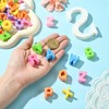 LiQunSweet 52 pcs 26 Styles UV Plating Letter A-Z Acrylic