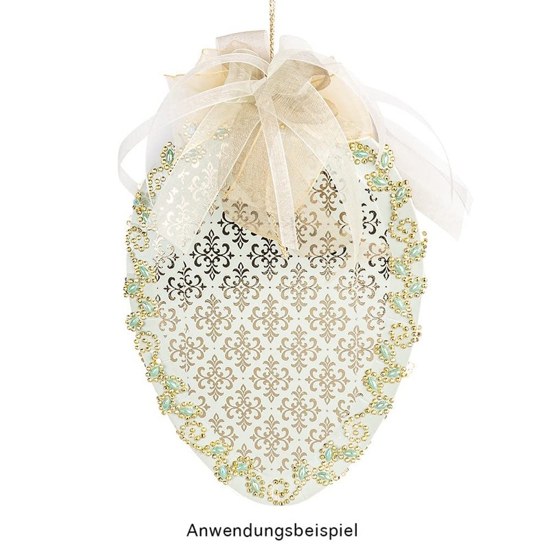 Ideen mit Herz Easter Plates in Egg Shape, Made of