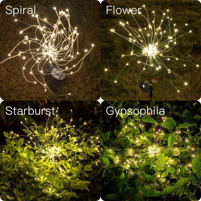 Fireworks light warm white