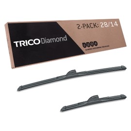 TRICO Diamond 28" + 14" Premium Automotive Replacement Windshield Wiper Blades (Set of 2), Passenger and Driver Side All-Weather Beam Wiper Blades for Select Vehicle Models