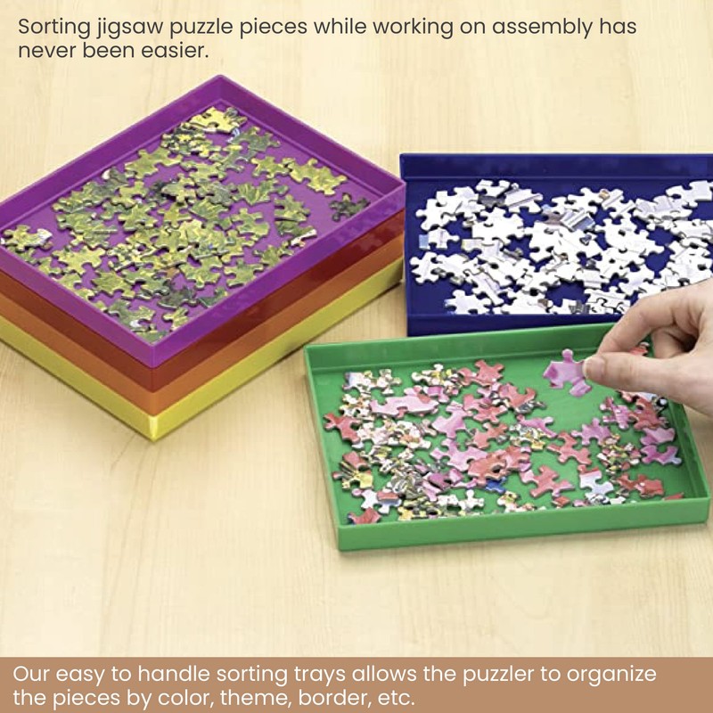 Bits and Pieces – Stack-Em Sorting Trays - Puzzle Piece