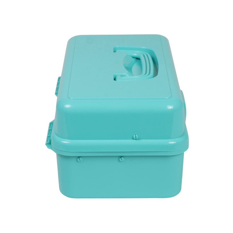Everything Mary 3-Layer Storage Box, Aqua - Foldable & Portable