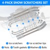 KAVIUS Ice Scratchers Snowmobile 4PCS Set Compatible with Polaris Arctic