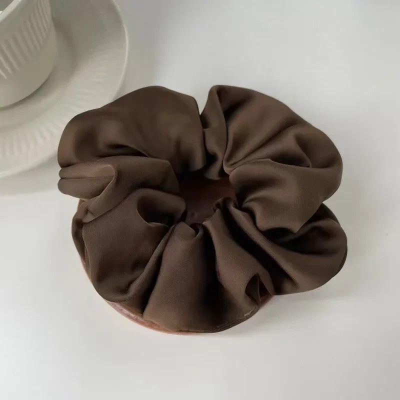 Satin Scrunchie for Ponytails – Soft Elastic Hair Band for