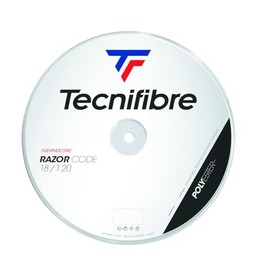 Tecnifibre Unisex - Adult Razor Code 12m String Set Grey Tennis String, 1.20