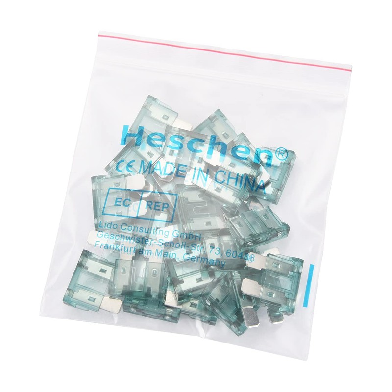 Heschen Standard Blade Fuse ATC-1 Auto Assorted Car Truck 1A