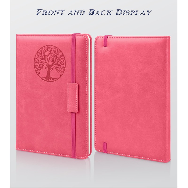 Biuwory Lined Journal Notebook for Women Men,256 Pages A5 Hardcover
