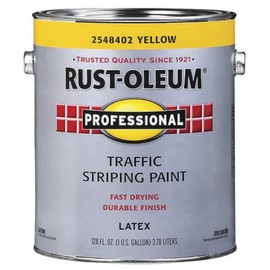 RUST-OLEUM 2548402 Paint Traffic Yellow 150, 128 Fl Oz (Pack of 1)