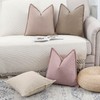 MADIZZ Textured Chenille Throw Pillow Covers Set of 2 Super