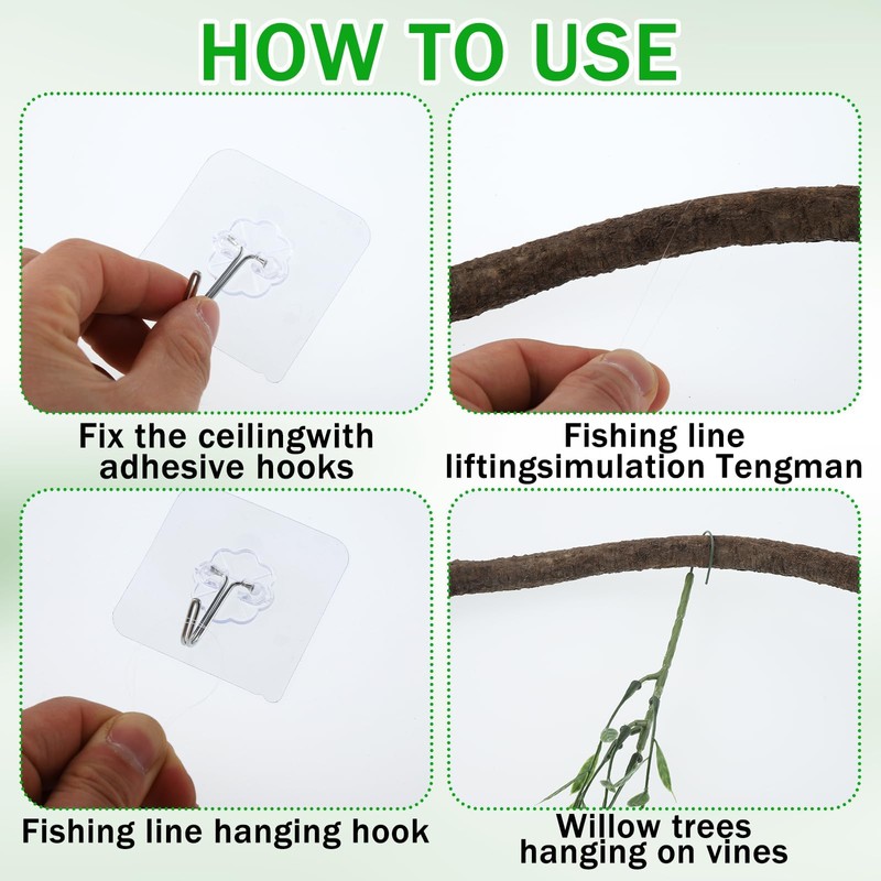 DANHMAO Jungle Theme Decoration Set- 74FT Artificial Hanging Willow Vines