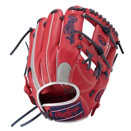 Rawlings Baseball Glove Softball Women Only WOMEN Soft HOH DP COLORS GS5HDR34 Scarlet/Gray [For Infielders] Size 11.5 *Right Throwing (Left Handed)