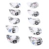 10pcs Golf Iron Covers Skull Pattern PU Scratch Proof Club