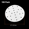 Rierdge 8" Small Bamboo Steamer Liners, 100Pcs Non-stick Steam Paper