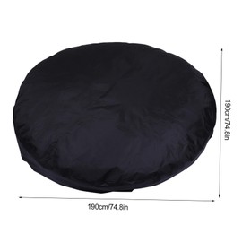 Mipcase 1Pc Round Hot Tub Cover Durable Outdoor Bathtub Protector for Courtyard Spa and Pool Keeps Debris and Trash