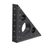 T Tulead Carpenter Square Triangle Ruler Aluminum Alloy Woodworking Ruler