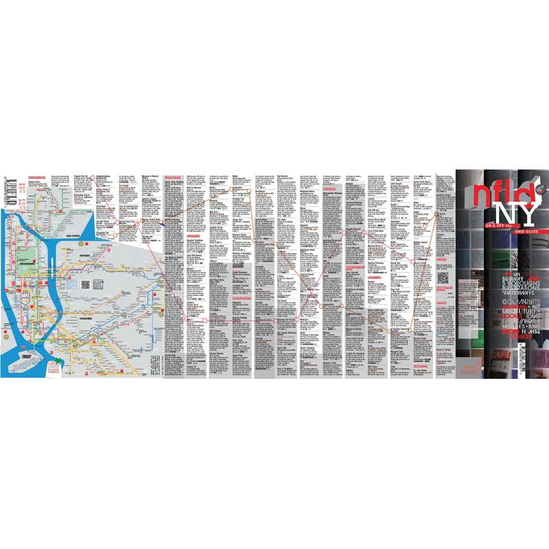TerraMaps NYC Manhattan Street and Subway map - Waterproof -