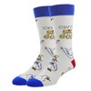 ooohyeah Men's Novelty Fun Saying Animal Crew Socks, Funny Crazy