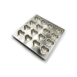 Matsunaga Manufacturing Silver Double Heart Top Plate 16 P