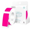 WANSTE 210PCS Fluorescent Pink Rectangular Thermal Sticker, 14 x 30