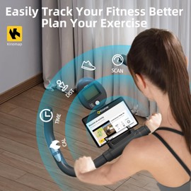 CFEIXIN Exercise Bike Indoor Cycling Bike for Home Cardio Gym Workouts Stationary Bikes for Home, with 250 lbs Weight Capacity, Upgraded Seat Black