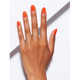 Static Nails Liquid Glass Lacquer, Longer Lasting 8+ Free Treatment Nail Polish (Orange) (Sunny Face) - Quick Dry Finger Nail Polish - DIY Nail Art Salon - Gift for Women