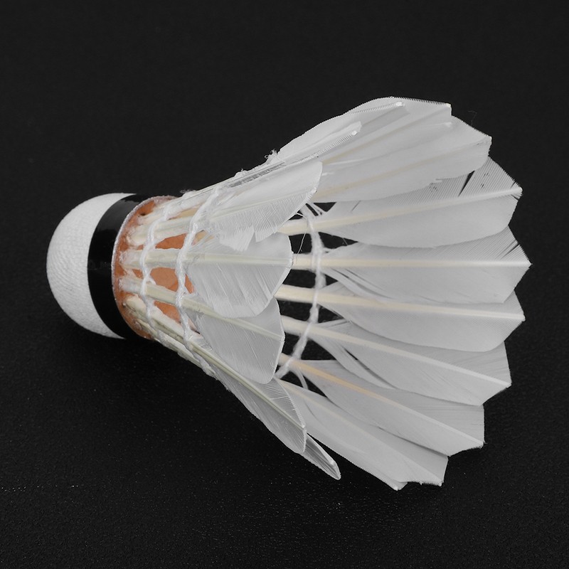 12pcs Badminton Balls Feather Badminton Shuttlecocks Indoor Outdoor Sports Accessory