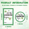 St. Patrick's Day Stickers, Irish Blessing Decor Shamrock Stickers, 20
