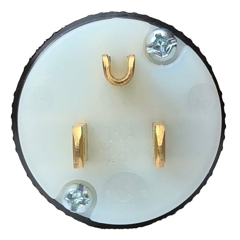 NEMA 5-15P Replacement Plug - Easy Assembly - Durable Nylon
