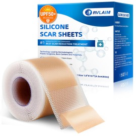 UPF50+ Silicone Scar Sheets with UV Protection(1.8”x 157" Roll 4M)