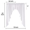 Valea Home Soft Burlap Look Swag Curtains Rustic Natural Rod