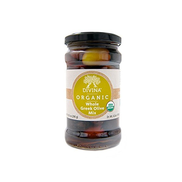 Divina Organic Mixed Greek Olives, 6.3 Oz. (Case of 6)