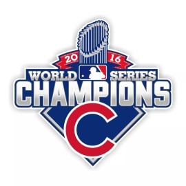 Chicago Cubs  World Series Champions 2016 Decal / Sticker Die cut - 11" X 10.3"