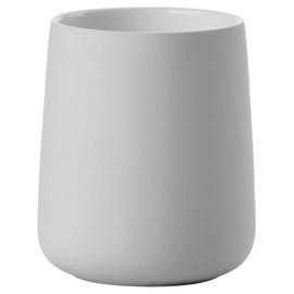 ZONE DENMARK Nova One Toothbrush Cup | Sleek & Durable Modern Bathroom Accessory | Revitalize Your Daily Routine with Scandinavian Elegance and Practicality Unite- (Soft Grey)