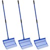 Lasnten 3 Sets Manure Fork with Long Metal Handle Pitch
