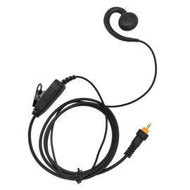 PZYPYM 1-Wire C Shape Swivel Earpiece Walkie Talkie Headphone 2-Way Radio Earphone 2.5mm Single Pin Ear Piece with Ptt Mic Compatible for Motorola CLP 1010 1040 1060