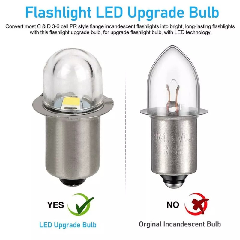 For BLACK+DECKER, For DEWALT LED Flashlight Replacement Bulb 18 Volt