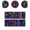 MagiDeal 12 Pieces Glow in The Dark Tattoos,React to, Black