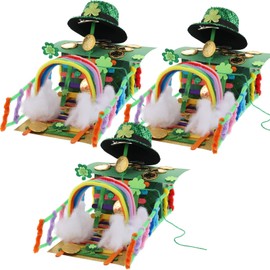 EYUNSTAR St Patrick's Day Leprechaun Trap Kit - 3 Sets DIY St Patrick's Day Leprechaun Trap Kit to Make A Trap to Catch A Leprechaun, St. Patrick’s Day Craft & Decoration Gifts