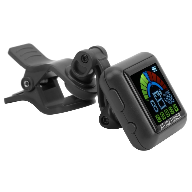 Aroma Guitar Clipon Tuner USB Rechargeable Builtin Battery Violin Ukulele