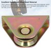 2PCS V Groove Wheel Pulley, Galvanized Alloy Steel Track Rail